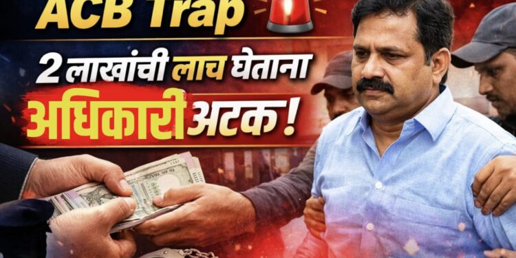 ACB Trap 🚨 2 लाखांची लाच घेताना अधिकारी अटक!