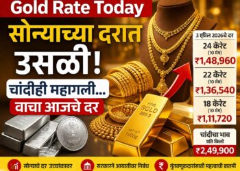 Gold Rate Today: सोन्याच्या दरात उसळी! चांदीही महागली… वाचा आजचे दर