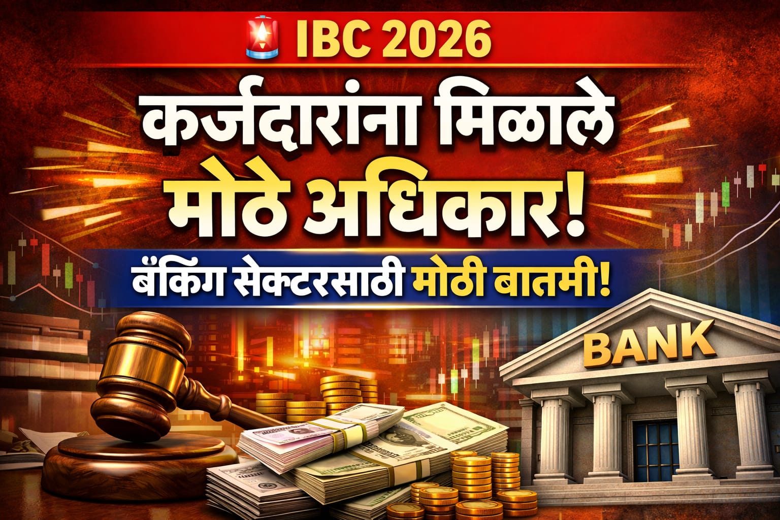 IBC Amendment Act 2026: कर्जदारांना मिळाले मोठे अधिकार : बँकिंग सेक्टरसाठी मोठी बातमी!