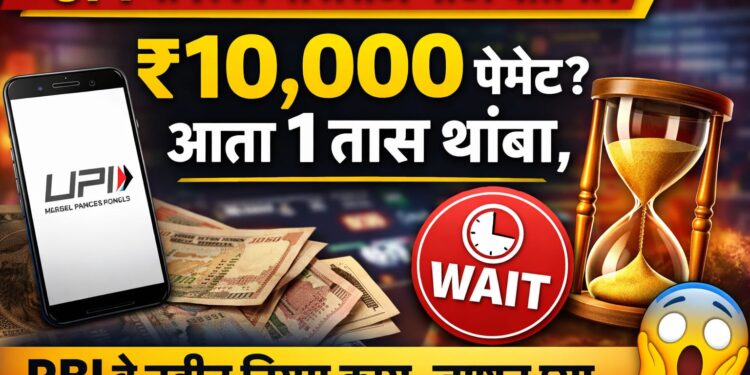 UPI वापरकर्त्यांसाठी मोठी बातमी! ₹10,000 पेमेंट? आता 1 तास थांबा, RBI चे नवीन नियम काय, जाणून घ्या...