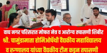 Free Health Checkup Camp: वाघ नगर येथे मोफत नेत्र व आरोग्य शिबीर उत्साहात संपन्न