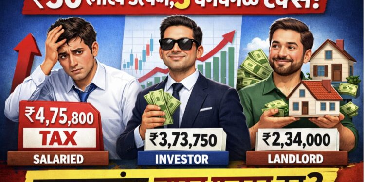 Same Income Different Tax India: समान उत्पन्न पण वेगवेगळा टॅक्स – पगारदारांवर दुहेरी भार?