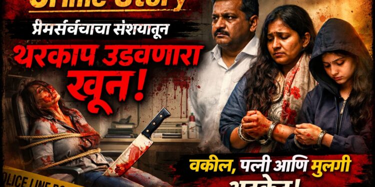 Crime Story : प्रेमसंबंधाच्या संशयातून थरकाप उडवणारा खून; वकील, पत्नी आणि मुलीचा थरारक कट उघड