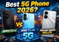 Oppo F33 5G vs Vivo T5 Pro vs Realme Narzo 100 Lite 5G: कोणता स्मार्टफोन तुमच्यासाठी बेस्ट?