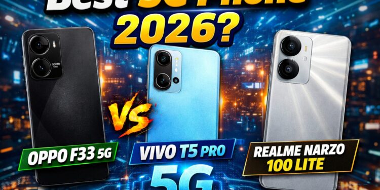 Oppo F33 5G vs Vivo T5 Pro vs Realme Narzo 100 Lite 5G: कोणता स्मार्टफोन तुमच्यासाठी बेस्ट?