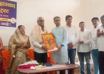 पारोळा येथे बाळासाहेब पाटील यांचा सत्कार समारंभ उत्साहात