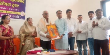 पारोळा येथे बाळासाहेब पाटील यांचा सत्कार समारंभ उत्साहात